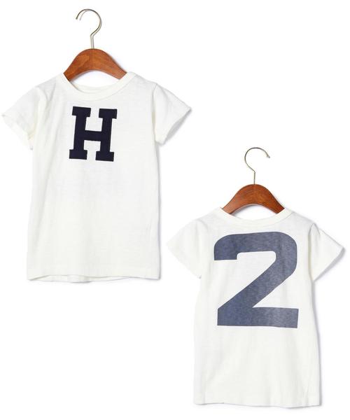 green label relaxing（グリーンレーベルリラクシング）の「◆◆◆WEB限定【DENIM DUNGAREE(デニムアンドダンガリー)】テンジクサーフコンテストTシャツ（Tシャツ/カットソー・キッズ・ホワイト/ブラック/ブラウン/イエロー/ダークグリーン/ネイビー・120cm/100cm/110cm）」の2枚目の写真