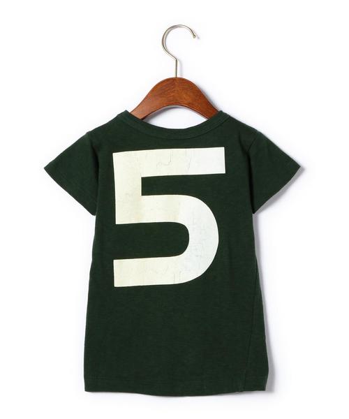 green label relaxing（グリーンレーベルリラクシング）の「◆◆◆WEB限定【DENIM DUNGAREE(デニムアンドダンガリー)】テンジクサーフコンテストTシャツ（Tシャツ/カットソー・キッズ・ホワイト/ブラック/ブラウン/イエロー/ダークグリーン/ネイビー・120cm/100cm/110cm）」の9枚目の写真