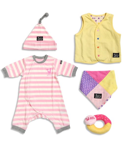 Breeze ブリーズ の Girl Sボーダーギフトセット ベビーギフト Wear Breeze ブリーズ の Girl Sボーダーギフトセット ベビーギフト Wear