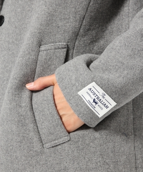 RAGEBLUE（レイジブルー）の「＜メリノウール使用＞チェスターコート/721394（チェスターコート・メンズ・グレー/オリーブ/キャメル/ネイビー/ブラウン・LARGE/SMALL/MEDIUM）」の16枚目の写真
