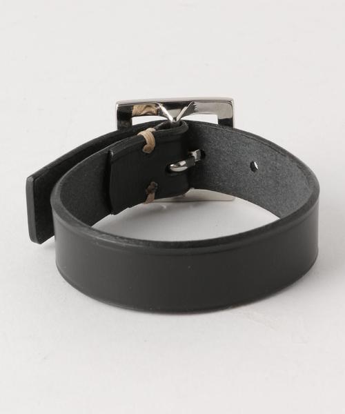 on the sunny side of the street(オンザサニーサイドオブザストリート)の「<on the sunny side of the street> 20mm LTR BRACELET/ブレスレット◆(ブレスレット・メンズ・ブラック・FREE)」の2枚目の写真