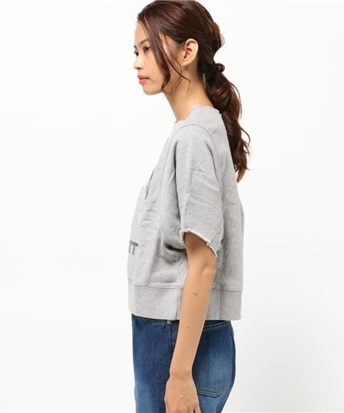 RODEO CROWNS WIDE BOWL（ロデオクラウンズワイドボウル）の「ブルドック リメイク スウェット（Tシャツ/カットソー・レディース・ベージュ/ネイビー/ボルドー/トップグレー・MEDIUM/SMALL）」の6枚目の写真