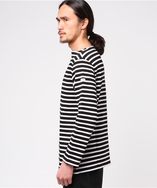 ORCIVAL(オーシバル)の「ORCIVAL ♯B211 バスクシャツ (Tシャツ/カットソー・メンズ・ホワイト系その他/ネイビー/ブラック/レッド/ブラウン/グリーン/グレー・3/5/4)」の8枚目の写真