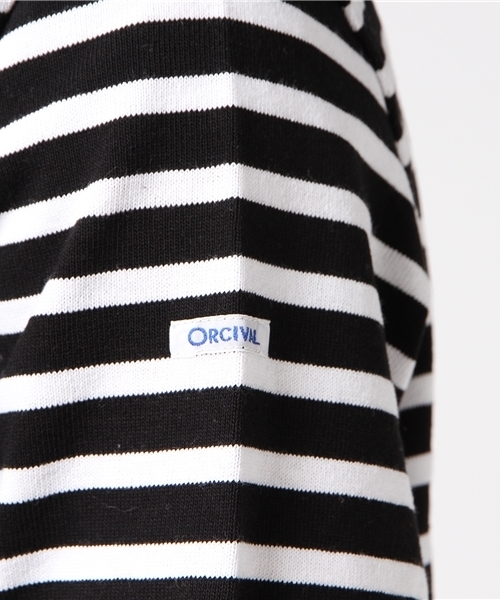 ORCIVAL(オーシバル)の「ORCIVAL ♯B211 バスクシャツ (Tシャツ/カットソー・メンズ・ホワイト系その他/ネイビー/ブラック/レッド/ブラウン/グリーン/グレー・3/5/4)」の16枚目の写真