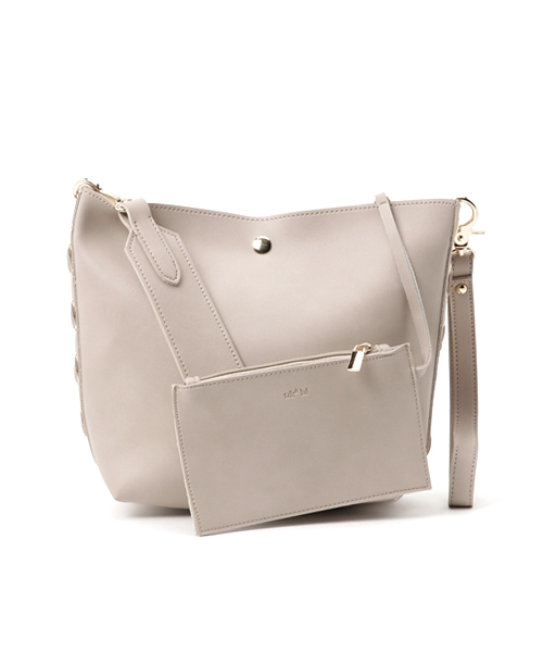 salle de bal（サルデバル）の「レースアップ2WAYバック（ショルダーバッグ・レディース・ブラック/ライトグレー/ブラウン/ダークブラウン・FREE）」の3枚目の写真