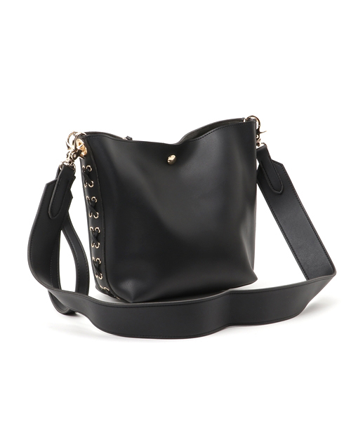 salle de bal（サルデバル）の「レースアップ2WAYバック（ショルダーバッグ・レディース・ブラック/ライトグレー/ブラウン/ダークブラウン・FREE）」の5枚目の写真