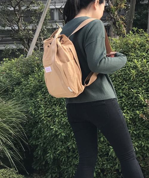ROOTOTE(ルートート)の「ルートート/RT.セオルー.SC.トール-A(バックパック/リュック)」|サンドベージュ