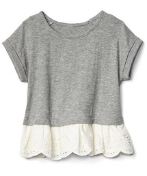 GAP | Gap アイレット ぺプラムトップス(Tシャツ/カットソー)