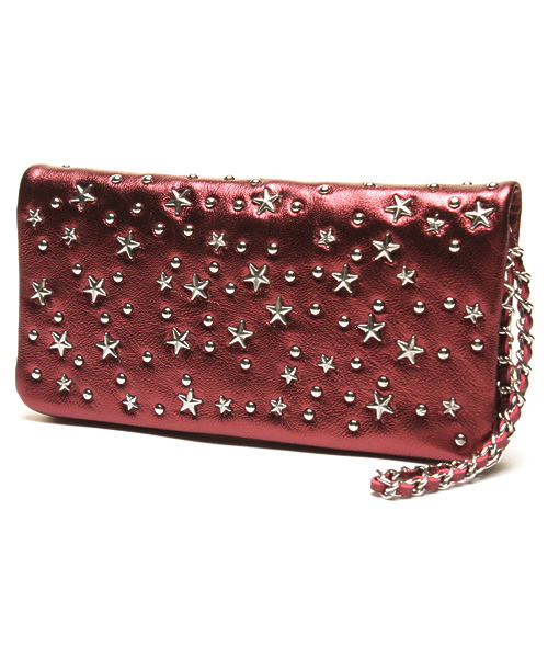 Jewel Changes(ジュエルチェンジズ)の「yudleg JWL SP スター 長財布 / スタッズ 星(財布・レディース・ゴールド/ブラック/レッド・フリー)」の1枚目の写真