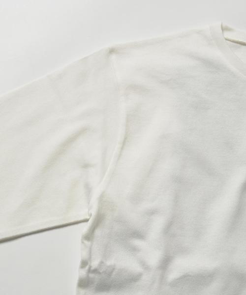 SHIPS JET BLUE（シップスジェットブルー）の「《2017SS先行予約》 SHIPS JET BLUE: 【2枚セット】レイヤード 7スリーブTee■（Tシャツ/カットソー・メンズ・ブラック/ワイン/ホワイト・LARGE/SMALL/MEDIUM）」の8枚目の写真