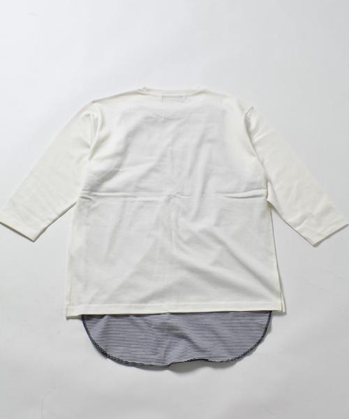 SHIPS JET BLUE（シップスジェットブルー）の「《2017SS先行予約》 SHIPS JET BLUE: 【2枚セット】レイヤード 7スリーブTee■（Tシャツ/カットソー・メンズ・ブラック/ワイン/ホワイト・LARGE/SMALL/MEDIUM）」の11枚目の写真