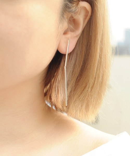 「ieLS」SV925 シルバー バンブーピアス（ピアス（両耳用））｜ieLS（イエルズ）