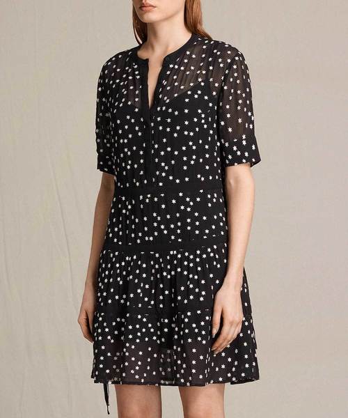 ALLSAINTS（オールセインツ）の「PICOLINA TIER DRESS | 総刺繍ドレス  