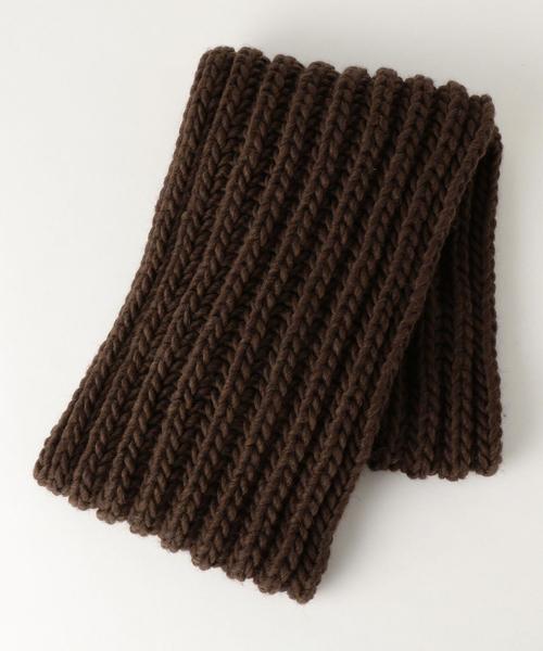 green label relaxing（グリーンレーベルリラクシング）の「SC★★ PTD RIB スヌード / マフラー ◆（ストール/ショール・メンズ・モカ/ブラック/レッド・FREE）」の3枚目の写真