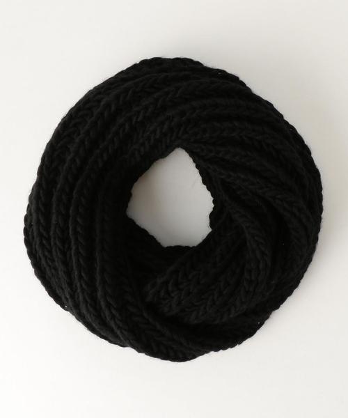 green label relaxing（グリーンレーベルリラクシング）の「SC★★ PTD RIB スヌード / マフラー ◆（ストール/ショール・メンズ・モカ/ブラック/レッド・FREE）」の9枚目の写真