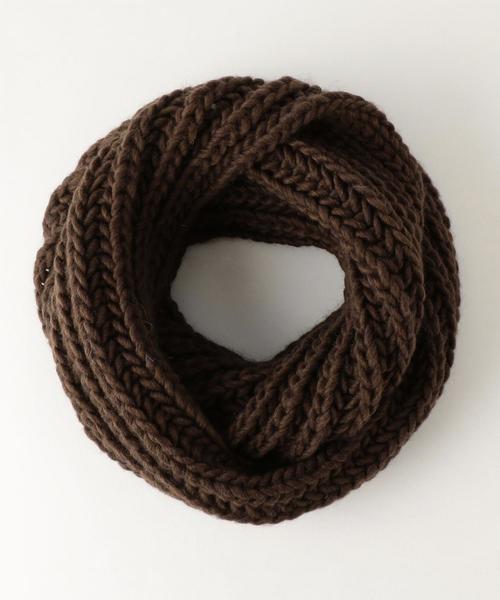 green label relaxing（グリーンレーベルリラクシング）の「SC★★ PTD RIB スヌード / マフラー ◆（ストール/ショール・メンズ・モカ/ブラック/レッド・FREE）」の10枚目の写真