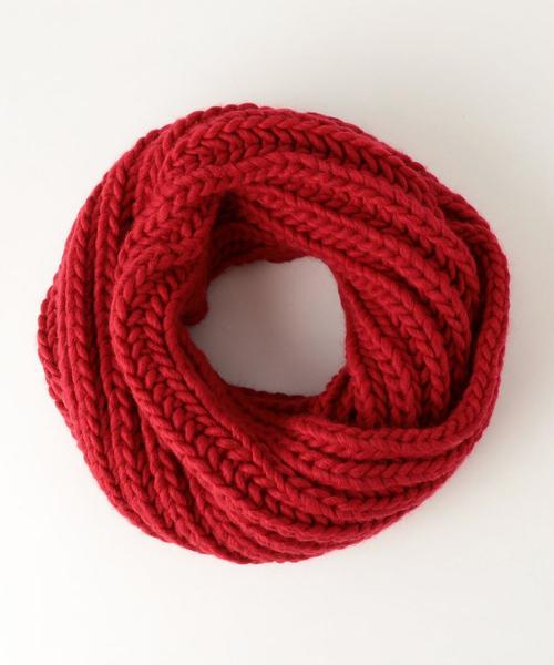 green label relaxing（グリーンレーベルリラクシング）の「SC★★ PTD RIB スヌード / マフラー ◆（ストール/ショール・メンズ・モカ/ブラック/レッド・FREE）」の11枚目の写真