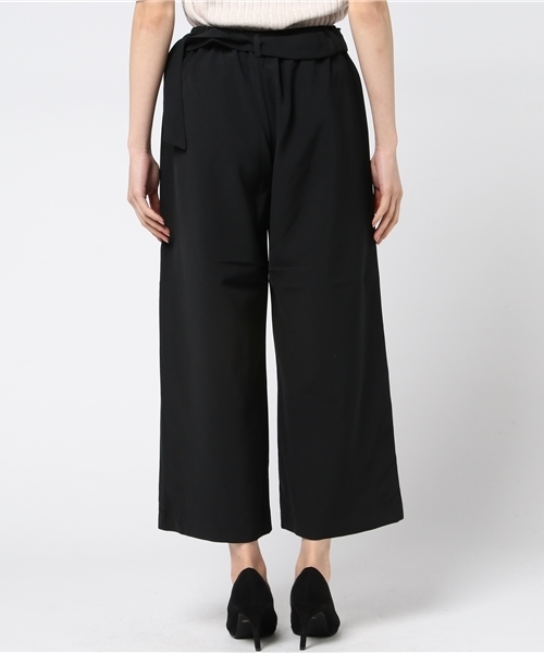 Honeys(ハニーズ)の「共リボン付ワイドパンツ(その他パンツ・レディース・キャメル/レッド系その他/ネイビー/ブラック・L/S/M)」の9枚目の写真