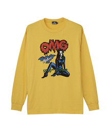 HYSTERIC GLAMOUR | PUNK OMG プリント リブ付Tシャツ(Tシャツ/カットソー)