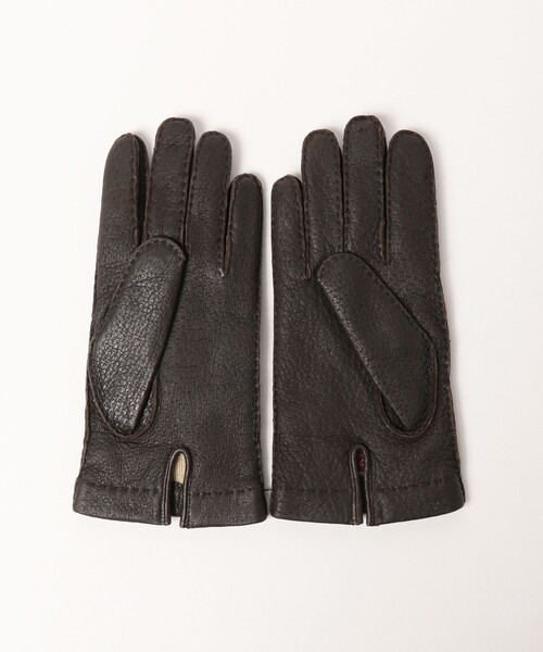 DENTS（デンツ）の「DENTS / ペッカリーレザー カシミヤライニング グローブ（手袋・メンズ・ブラック/ネイビー/ブラウン・7.5inch/8inch/7inch）」の10枚目の写真