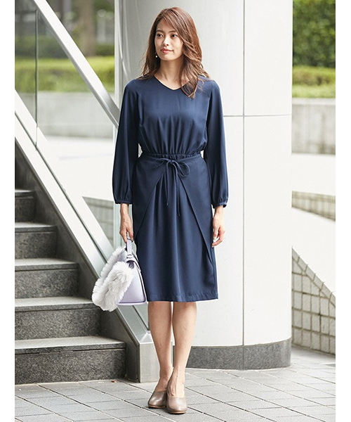 Fabia ファビア の ラップ風ブラウジングワンピース ワンピース Wear