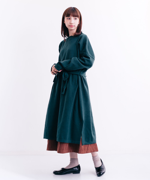 MERLOT（メルロー）の「ウエストリボンフレアワンピース0070（ワンピース・レディース・モカ/カーキ/パープル/ブラック・FREE）」の13枚目の写真