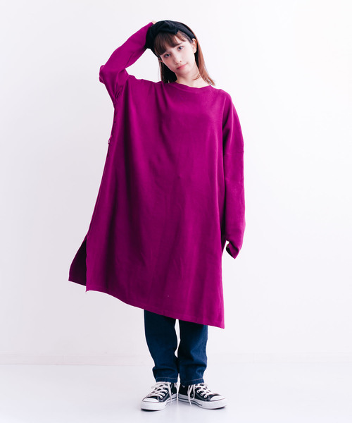 MERLOT（メルロー）の「ウエストリボンフレアワンピース0070（ワンピース・レディース・モカ/カーキ/パープル/ブラック・FREE）」の8枚目の写真