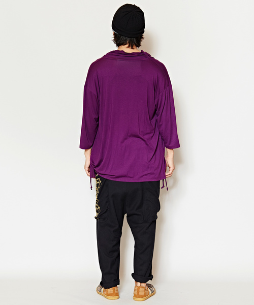 チャイハネ（チャイハネ）の「【チャイハネ】トライバル柄刺繍入りMEN'Sサルエルパンツ（その他パンツ・メンズ・ブラック/ベージュ/カーキ・FREE）」の5枚目の写真