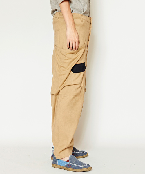 チャイハネ（チャイハネ）の「【チャイハネ】トライバル柄刺繍入りMEN'Sサルエルパンツ（その他パンツ・メンズ・ブラック/ベージュ/カーキ・FREE）」の13枚目の写真