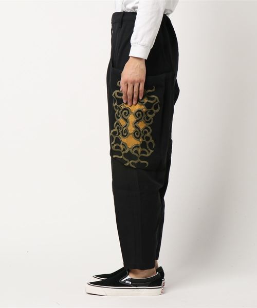 チャイハネ（チャイハネ）の「【チャイハネ】トライバル柄刺繍入りMEN'Sサルエルパンツ（その他パンツ・メンズ・ブラック/ベージュ/カーキ・FREE）」の16枚目の写真