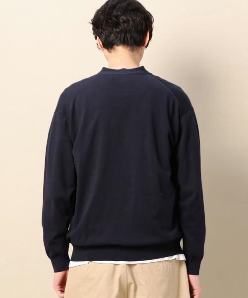 BEAUTY&YOUTH UNITED ARROWS（ビューティーアンドユースユナイテッドアローズ）の「BY ハイゲージ ワイド V カーディガン ◆（カーディガン/ボレロ・メンズ・ライトグレー/ネイビー・SMALL/X-LARGE/LARGE/MEDIUM）」の5枚目の写真