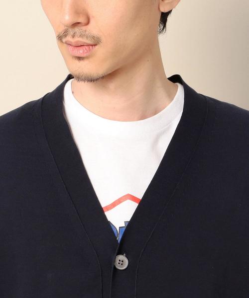 BEAUTY&YOUTH UNITED ARROWS（ビューティーアンドユースユナイテッドアローズ）の「BY ハイゲージ ワイド V カーディガン ◆（カーディガン/ボレロ・メンズ・ライトグレー/ネイビー・SMALL/X-LARGE/LARGE/MEDIUM）」の8枚目の写真