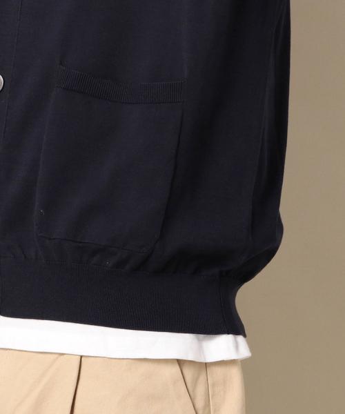 BEAUTY&YOUTH UNITED ARROWS（ビューティーアンドユースユナイテッドアローズ）の「BY ハイゲージ ワイド V カーディガン ◆（カーディガン/ボレロ・メンズ・ライトグレー/ネイビー・SMALL/X-LARGE/LARGE/MEDIUM）」の10枚目の写真