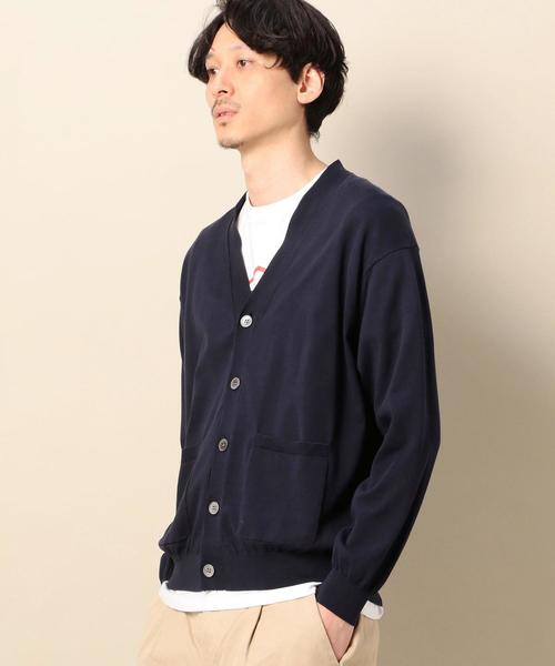 BEAUTY&YOUTH UNITED ARROWS（ビューティーアンドユースユナイテッドアローズ）の「BY ハイゲージ ワイド V カーディガン ◆（カーディガン/ボレロ・メンズ・ライトグレー/ネイビー・SMALL/X-LARGE/LARGE/MEDIUM）」の12枚目の写真