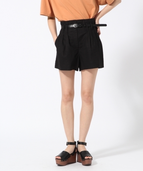 LOWRYS FARM(ローリーズファーム)の「ベルトツキショートパンツ 788991 (その他パンツ・レディース・ブラック/イエロー/ストライプ/アイボリー・LARGE/MEDIUM)」の2枚目の写真