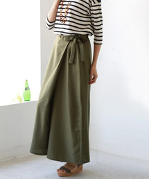 REAL CUBE | REAL CUBE サイドリボンラップ風ガウチョパンツ(その他パンツ)