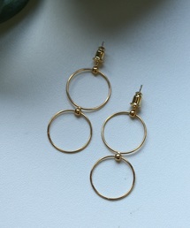 ダブルフープピアス