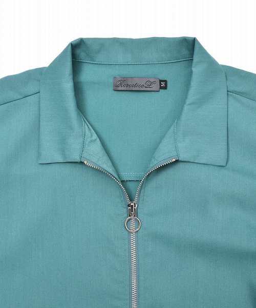 MinoriTY（マイノリティ）の「8分袖Ｔ/Ｒブルゾン ライトアウター（シャツ/ブラウス・メンズ・ブラック/ベージュ/グレー/ブルー・M/L）」の15枚目の写真