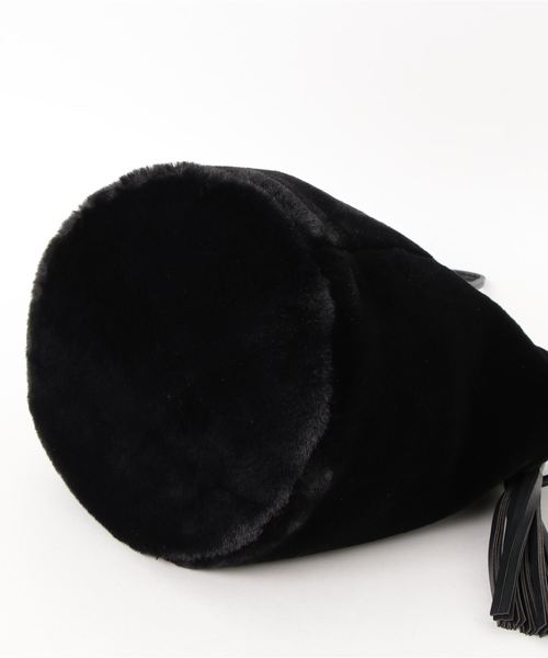 WEGO（ウィゴー）の「WEGO/2WAYタッセルファートートバッグ（トートバッグ・レディース・その他1/ブラック・FREE）」の4枚目の写真