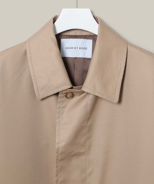 ADAM ET ROPE'(アダムエロペ)の「SETAMIC 撥水ステンカラーコート(ステンカラーコート・メンズ・ベージュ・M/L)」の3枚目の写真