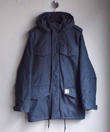 IJ154 US古着カーハートブランドタグM-65タイプ中肉モッズコート人気色 78年納品 70年代 70s U.S.ARMY M-65 フィッシュテール パーカー