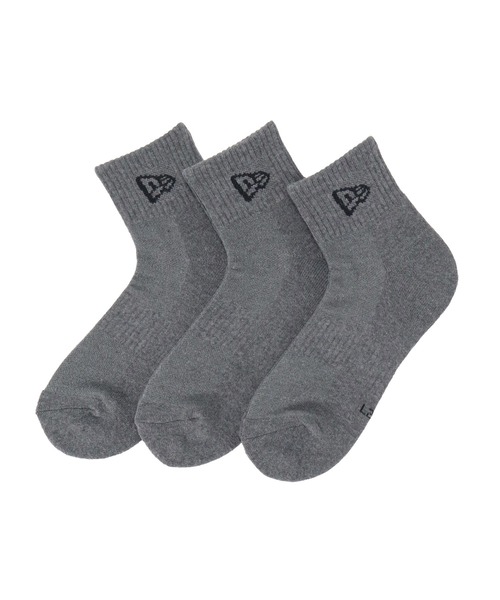 NEW ERA（ニューエラ）の「ニューエラ 靴下 ショート 3足 NEW ERA（ソックス/靴下・メンズ・ブラック/マルチ/ホワイト/ブラック系その他/ブラック系その他2/ネイビー/グレー/チャコール・MEDIUM/LARGE/X-SMALL/SMALL）」の6枚目の写真