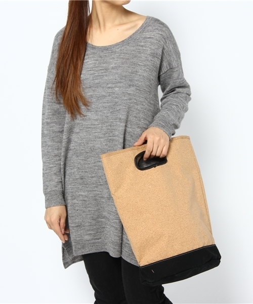 BEAMS BOY（ビームスボーイ）の「BEAMS BOY / コルク バケツ トート（トートバッグ・レディース・ブラック・ONE SIZE）」の4枚目の写真