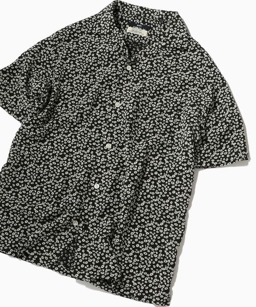 SHIPS(シップス)の「SC: Shuttle notes モチーフ オープンカラー シャツ 19SS(シャツ/ブラウス・メンズ・ベージュ/ネイビー/ダークネイビー・SMALL/MEDIUM/LARGE/X-LARGE)」の3枚目の写真