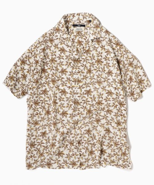 SHIPS(シップス)の「SC: Shuttle notes モチーフ オープンカラー シャツ 19SS(シャツ/ブラウス・メンズ・ベージュ/ネイビー/ダークネイビー・SMALL/MEDIUM/LARGE/X-LARGE)」の4枚目の写真
