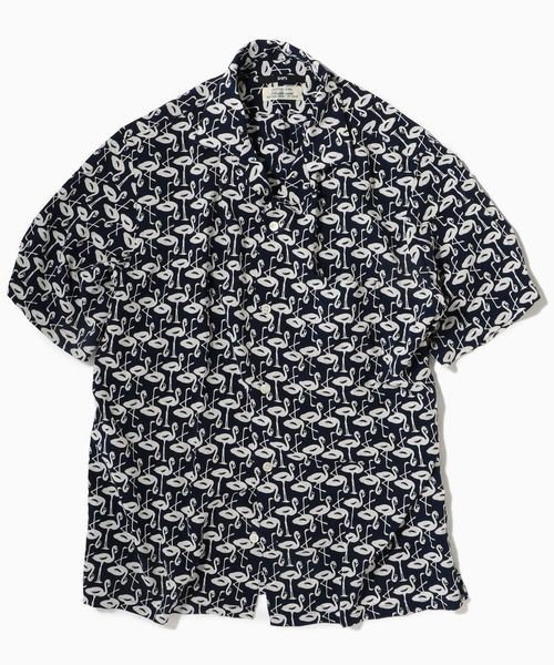 SHIPS(シップス)の「SC: Shuttle notes モチーフ オープンカラー シャツ 19SS(シャツ/ブラウス・メンズ・ベージュ/ネイビー/ダークネイビー・SMALL/MEDIUM/LARGE/X-LARGE)」の8枚目の写真