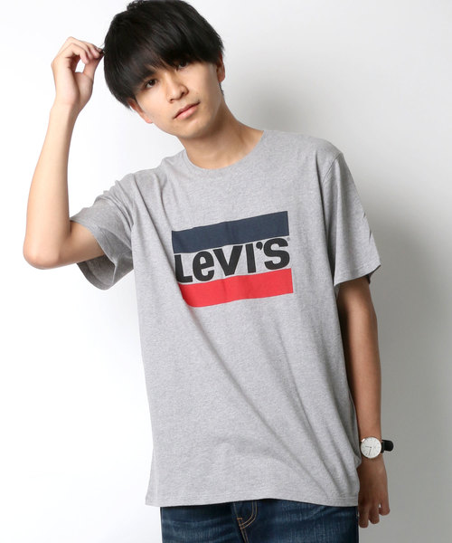 Levi's（リーバイス）の「Levi's/リーバイス スポーツロゴTシャツ（Tシャツ/カットソー・メンズ・グレー/ネイビー/ホワイト・M/L/S）」の13枚目の写真