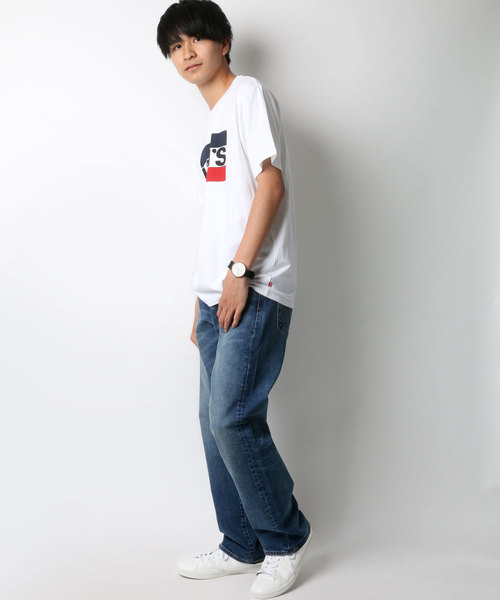 Levi's（リーバイス）の「Levi's/リーバイス スポーツロゴTシャツ（Tシャツ/カットソー・メンズ・グレー/ネイビー/ホワイト・M/L/S）」の16枚目の写真