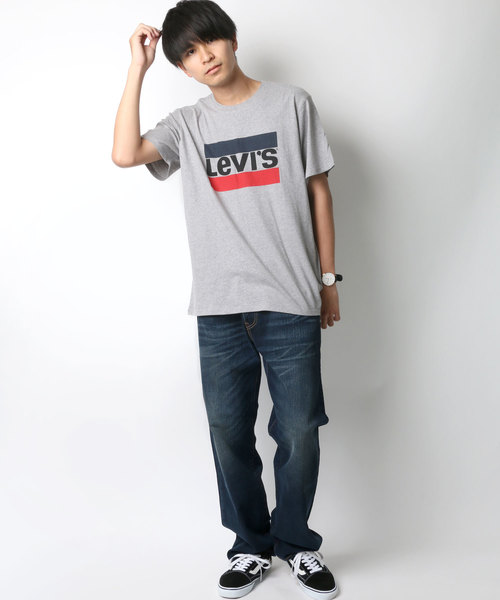 Levi's（リーバイス）の「Levi's/リーバイス スポーツロゴTシャツ（Tシャツ/カットソー・メンズ・グレー/ネイビー/ホワイト・M/L/S）」の17枚目の写真
