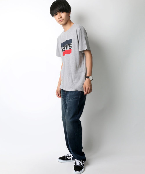 Levi's（リーバイス）の「Levi's/リーバイス スポーツロゴTシャツ（Tシャツ/カットソー・メンズ・グレー/ネイビー/ホワイト・M/L/S）」の9枚目の写真